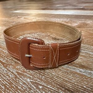 Calvin Klein Brown Tan Leather Belt / Women’s Size M